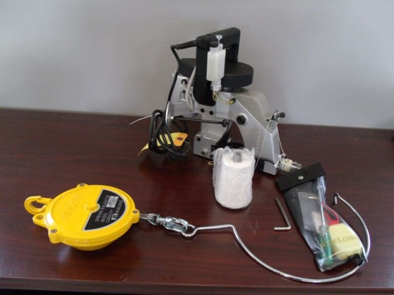 A table with various tools and equipment on it.