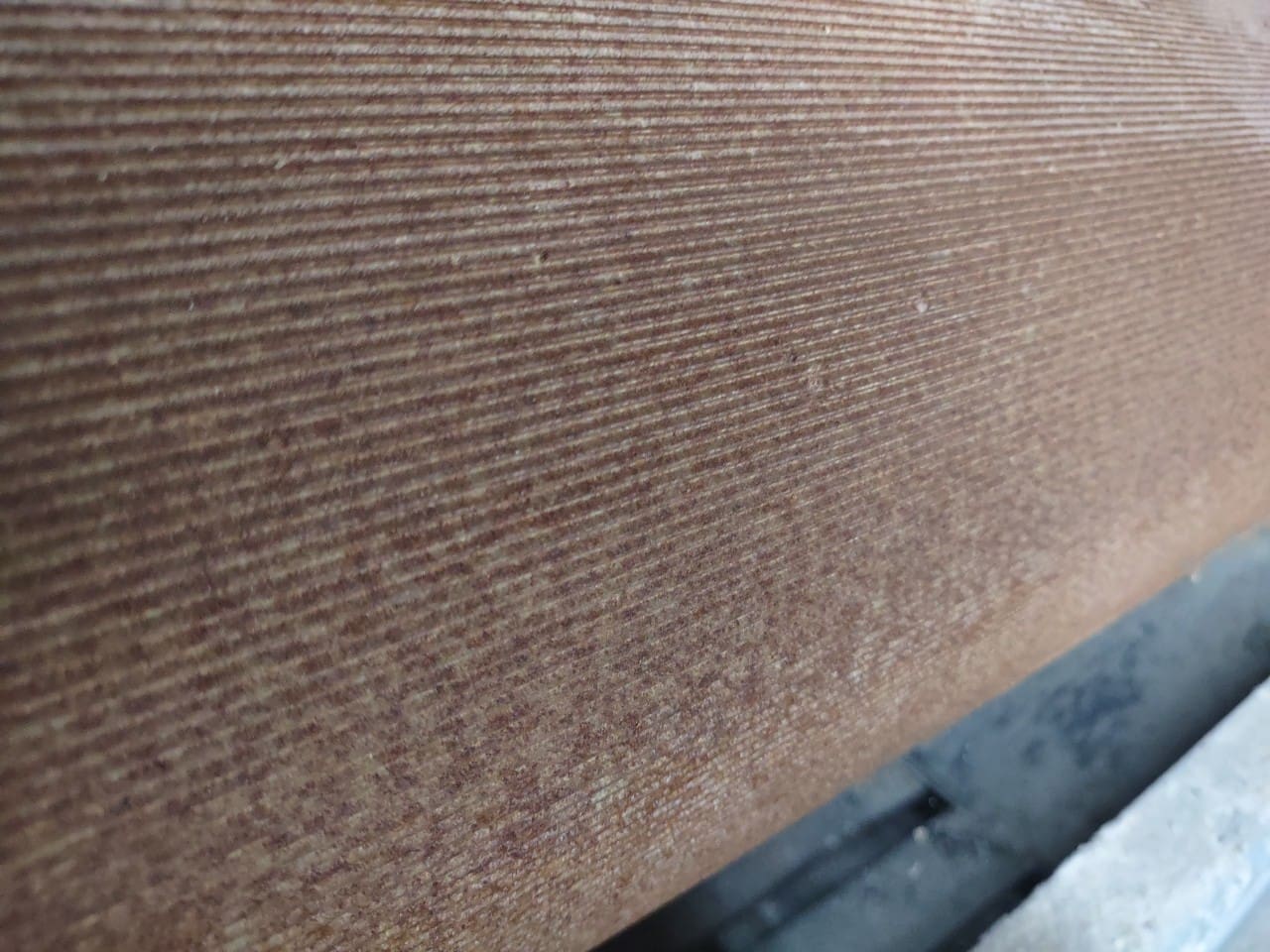 A close up of the wood grain on a car.